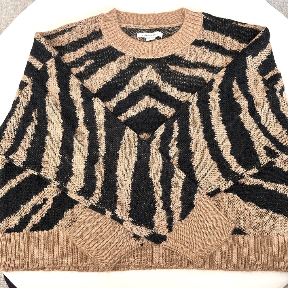 NWT American Eagle Animal Print Sweater